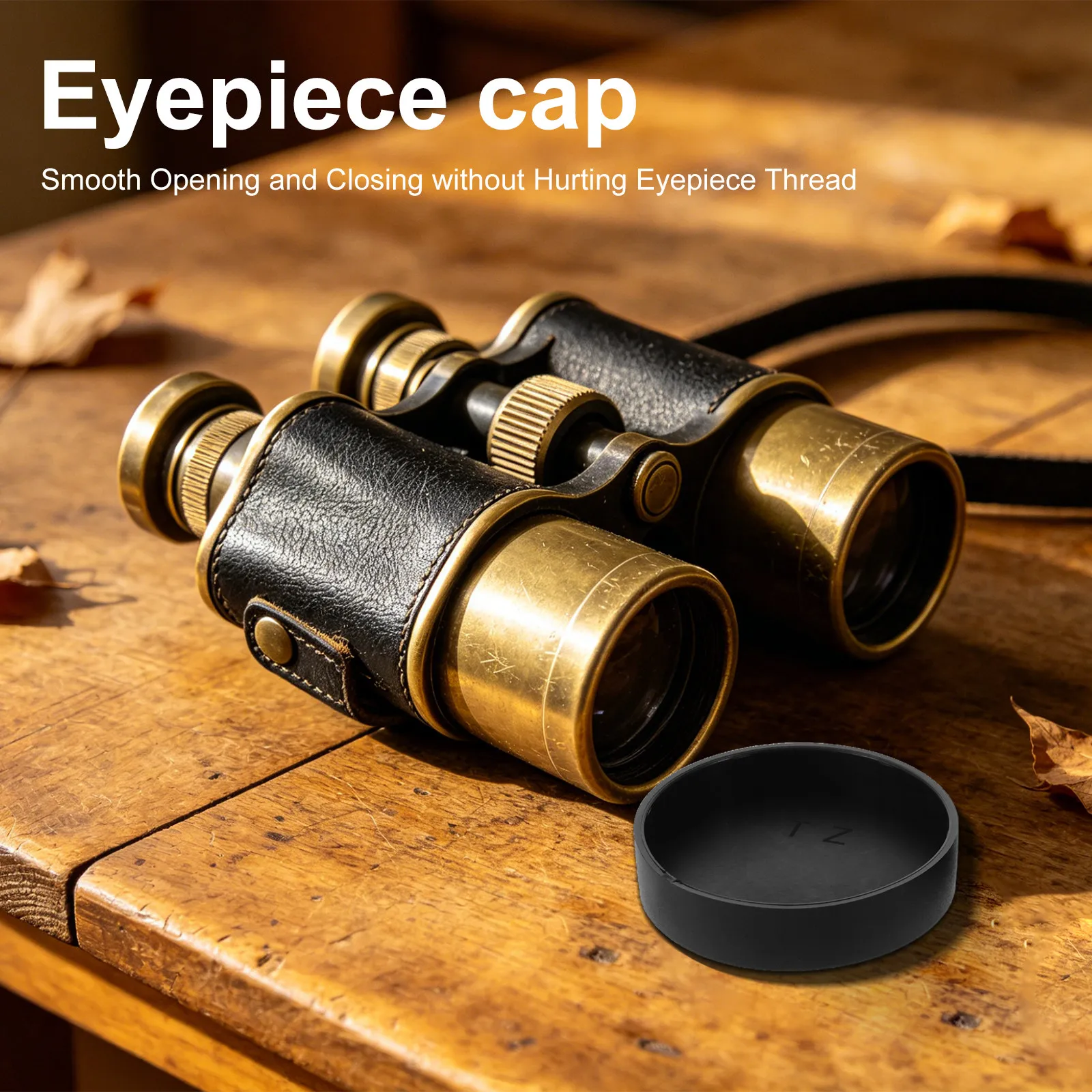 2pcs Telescope Eyepiece Dust Cap for 2 Inch Barrel – Black Protective Lens Cover, Dustproof Astronomy Accessory