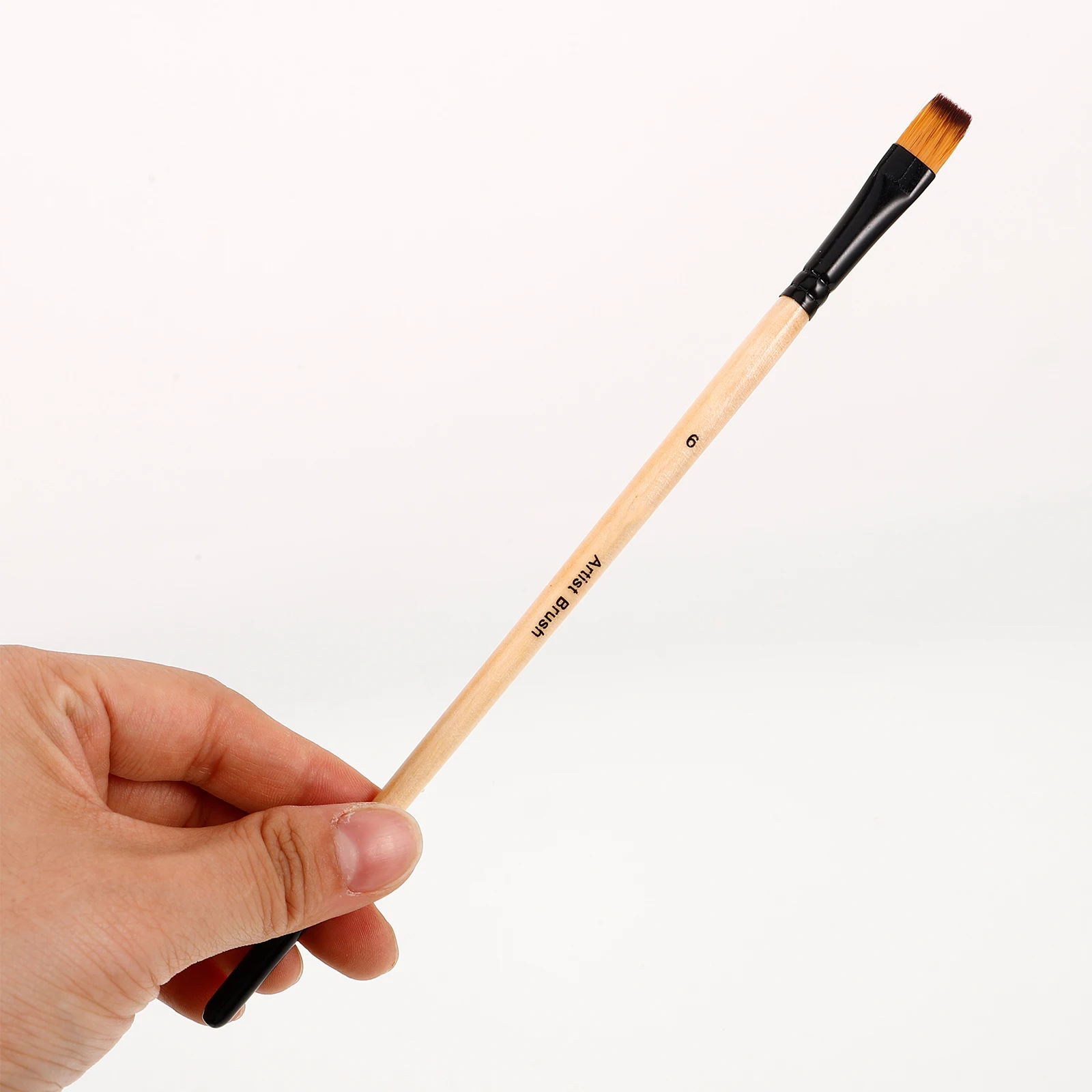 

6Pcs Paint Brush Set Wood Handle Ergonomic Painting Brush for Watercolor Acrylic Oil Painting Artist Drawing Accessories