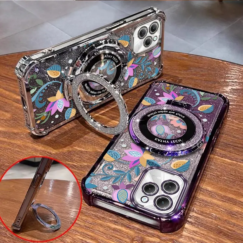 เคสโทรศัพท์แบบมีที่ใส่กำไลข้อมือลายดอกไม้หลากสี Hot40Pro สำหรับ Infinix Hot 50i 40 30i 10S 30Play 30 10Play Spark 20Pro