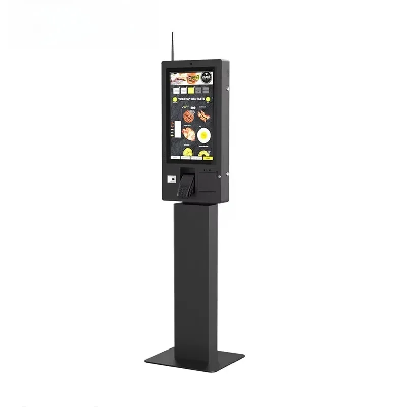 21.5 23.8 Inch Self Service Ordering Payment Machine Android Pos System Restaurant Touch Screen Self Ordering Payment Kiosk