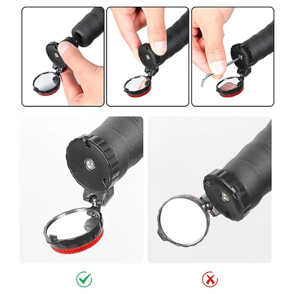 

21 ~ 22 мм зеркало заднего вида для велосипеда, регулируемое уличное велосипедное зеркало на руле, отражатель, аксессуары для велосипеда