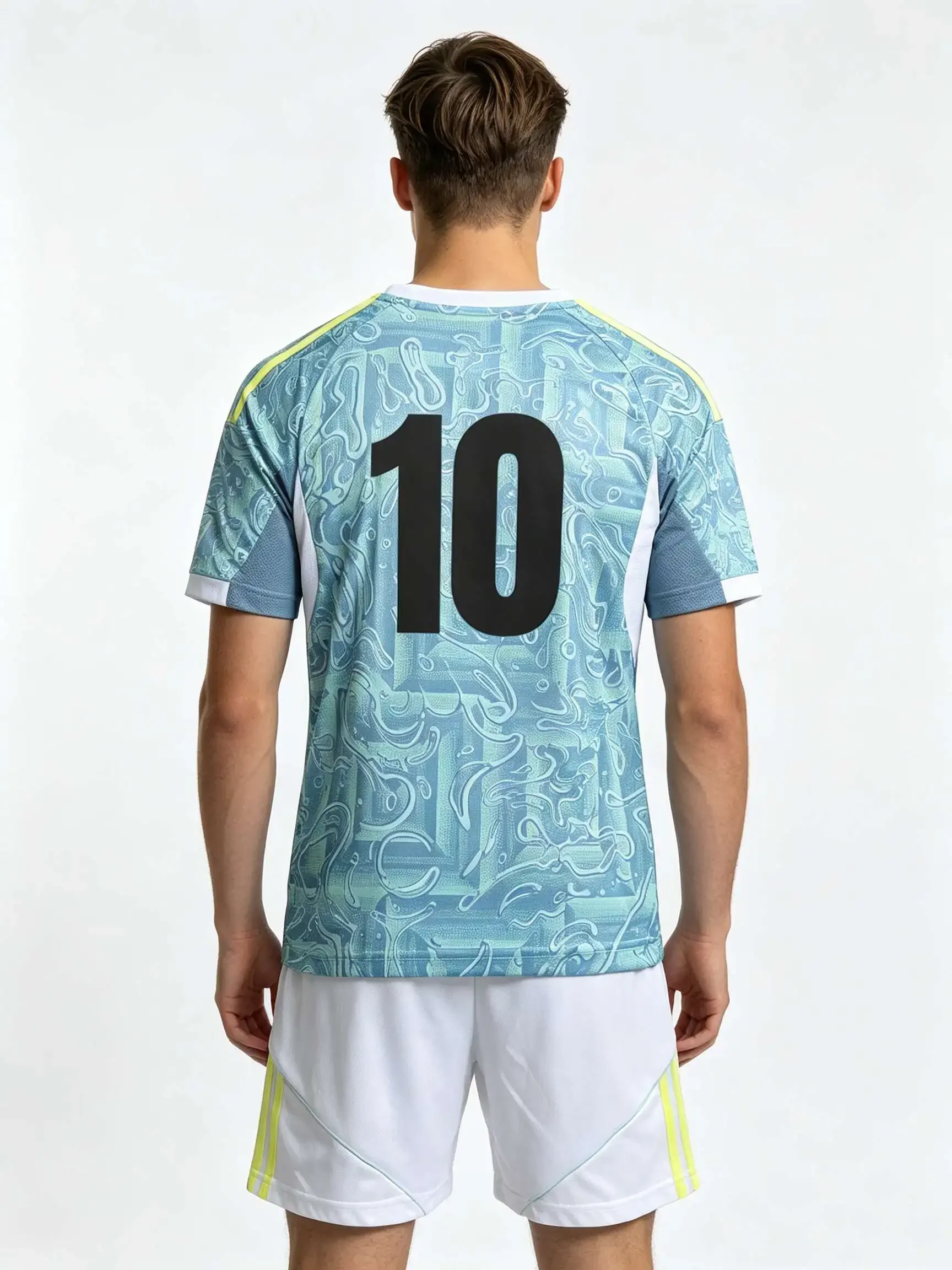 26/27 Unisex Blank Soccer 2‑Piece Set, Kids Adults Parent‑Child Kit, Custom No. 10 for School Outdoor Team Sports red 10