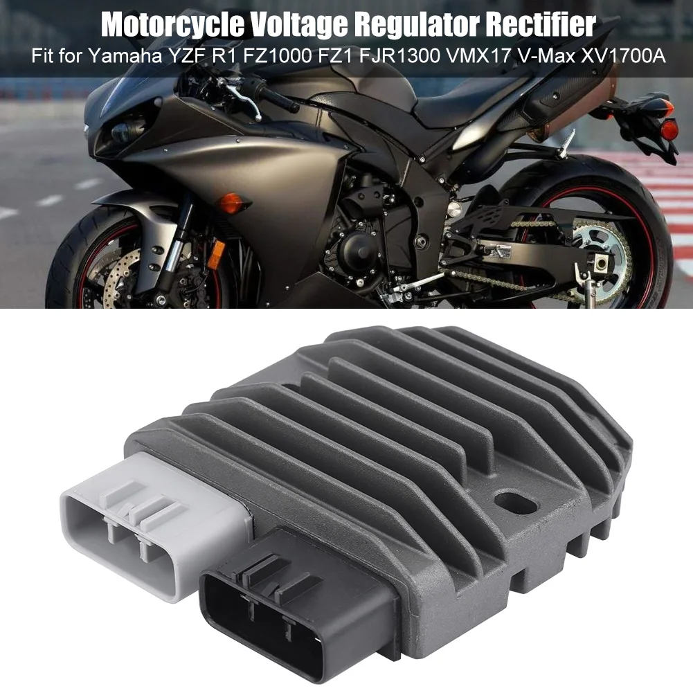 Rectificador regulador de voltaje de motocicleta DC12V de aleación de aluminio para Yamaha YZF R1 FZ1000 FZ1 FJR1300 VMX17 v-max XV1700A