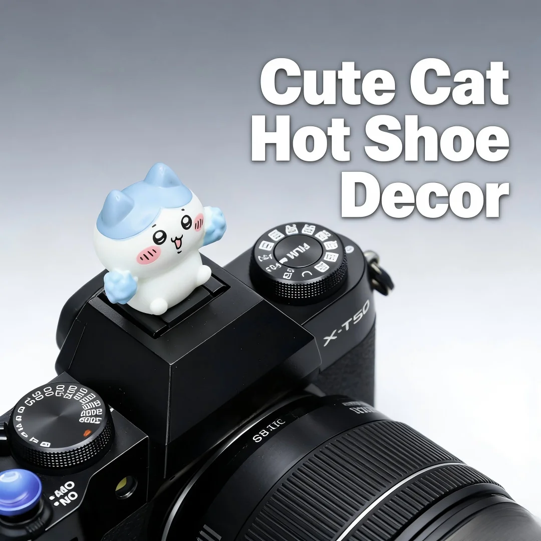 Cute Xiao Ba Series Hot Shoe Cover for Leica Q2 Fuji X100V X-T5 Sony ZV-1 Canon EOS R5 Nikon Z5 Camera Accessories view 6