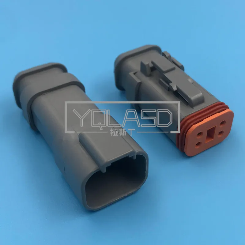 

1 Set 4 Way 1.6 Series Automotive Pump Truck Nozzle Wire Harness Connector AC Assembly DT04-4P-E008 DT04-4S-E008