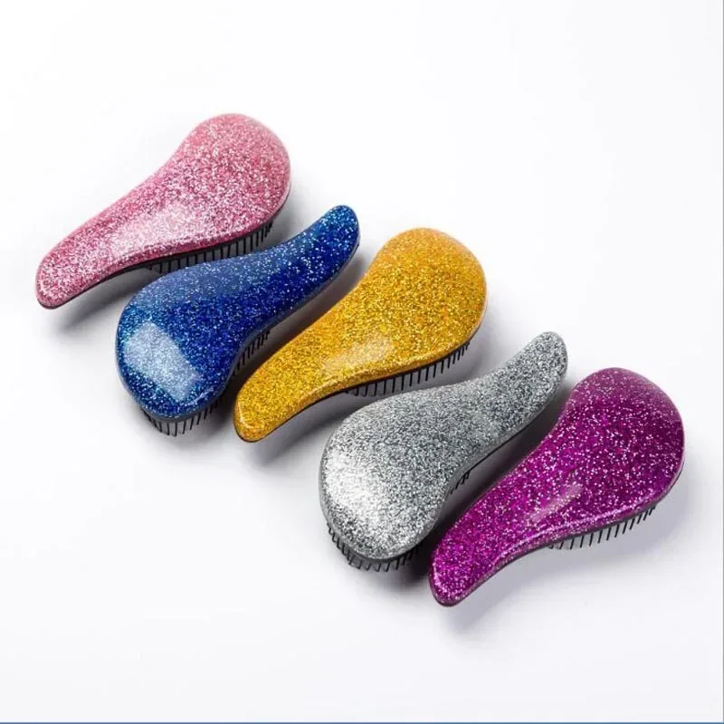 Glitter Massage Comb Hair Brush High Quality Air Cushion Comb Cartoon Children Cute Hairdressing Brush Small Size Hair Care Comb