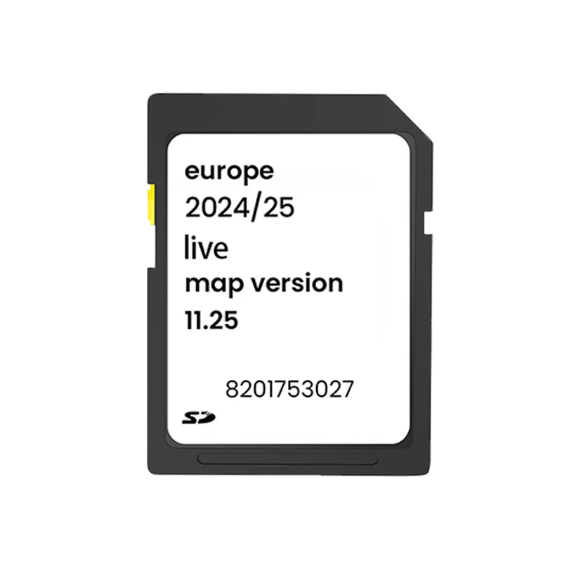 خرائط محدثة بطاقة SD SAT NAV بطاقة SD لرينو كارمينات النسخة المباشرة 11.25 2024/2025 SPEEDCAM GPS بطاقة SD جديدة