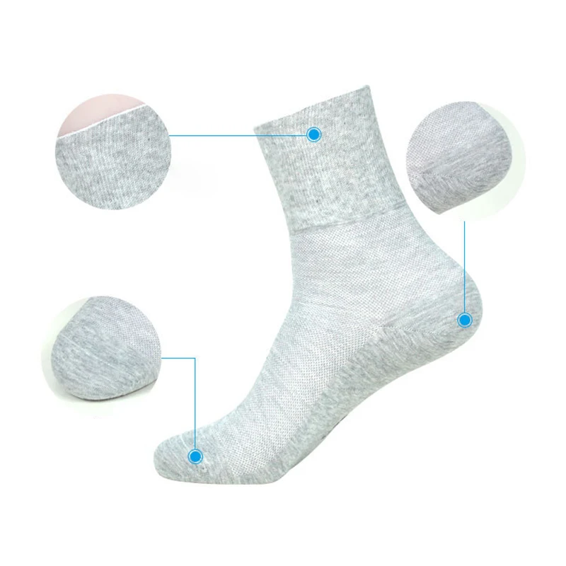 Chaussettes d'été respirantes pour personnes diabétiques, 4 paires/lot, fines, non contraignantes, adt Top ty.com, Hyperréfrigérateur, patient, pieds enflés, hommes et femmes