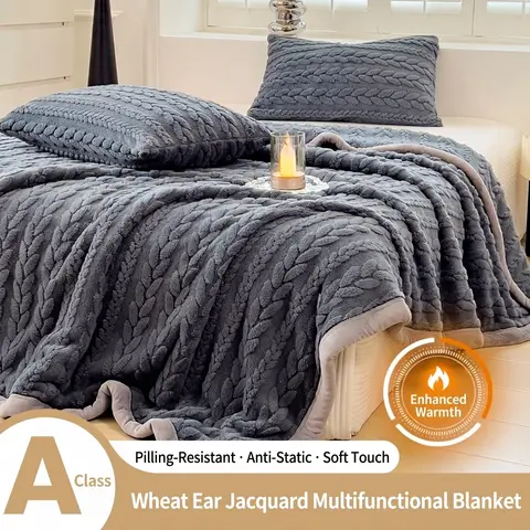 Blankets Winter Blankets for Bed Sofa Gift Warm Weighted Throw Blanket Fluffy Fleece Bedspread on The Bed Single Double Size