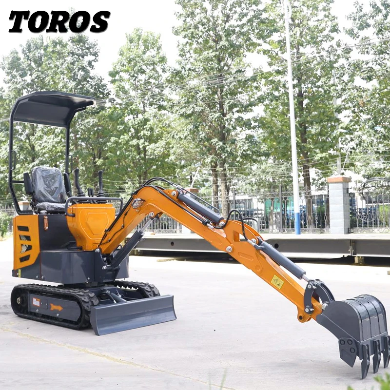 Side Swing Function 1 TON Mini Excavator With EURO V Emission Engine Machinery