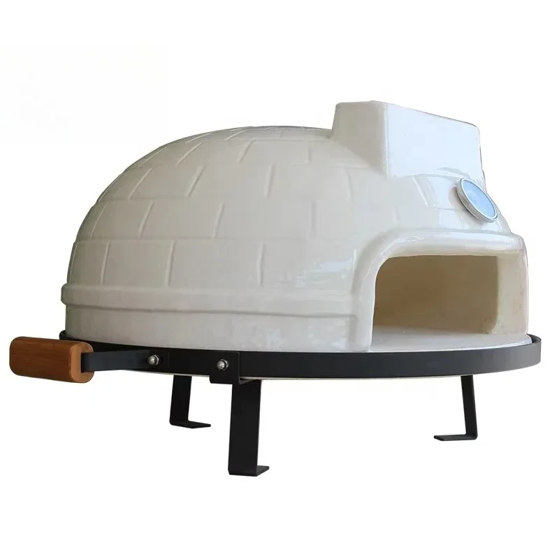 21 Inch White Portable Big Clay Outdoor Kitchen High Temperature Wood Fired Pizza Oven