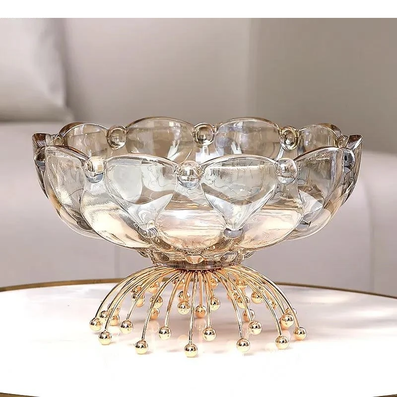 

Glass Fruit Tray Flower Shaped Candy Storage Snack Trays Small Item Container Home Supplies