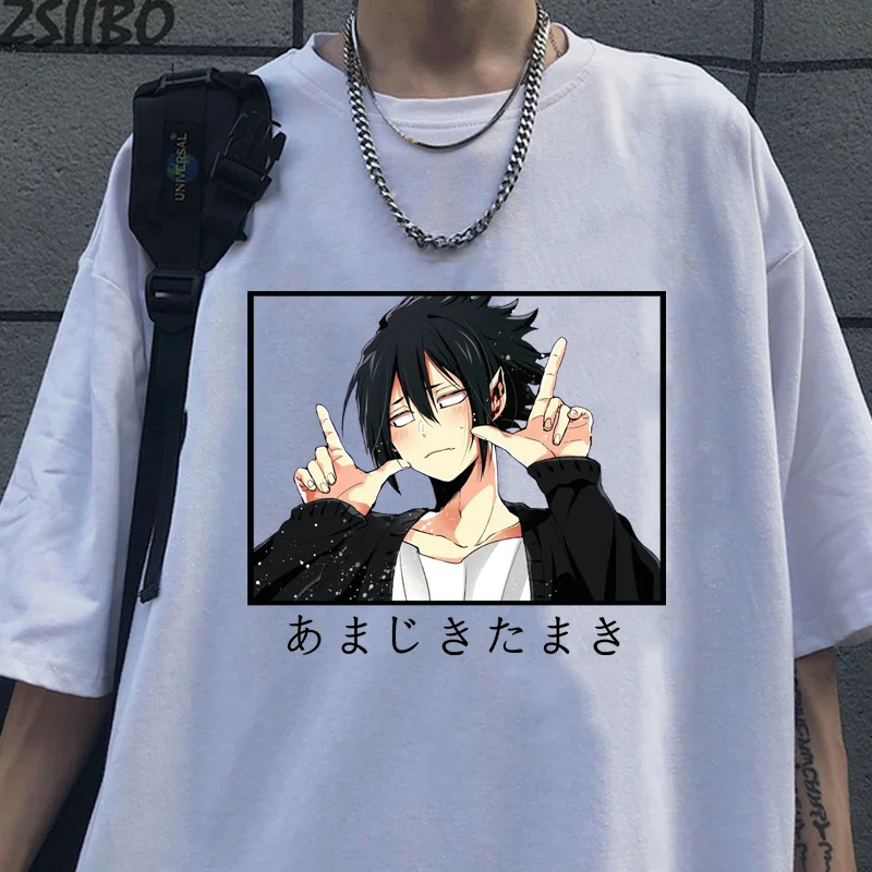 Camiseta gráfica de Tamaki Amajiki para hombre y mujer, camisa divertida de Anime Harajuku, Tops de calle de verano