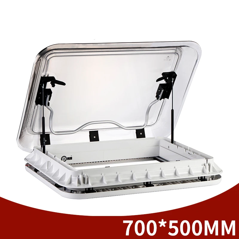 RV sunroof, trailer modification, original ventilation window accessories, standard sunshade, anti-mosquito curtain with LED lig