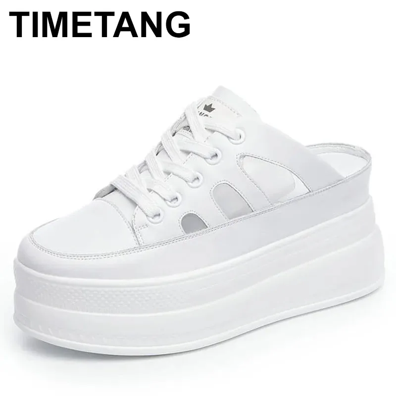 

2025 г., женская летняя обувь из коровьей кожи, кроссовки на платформе, женские летние сандалии на танкетке и скрытом каблуке