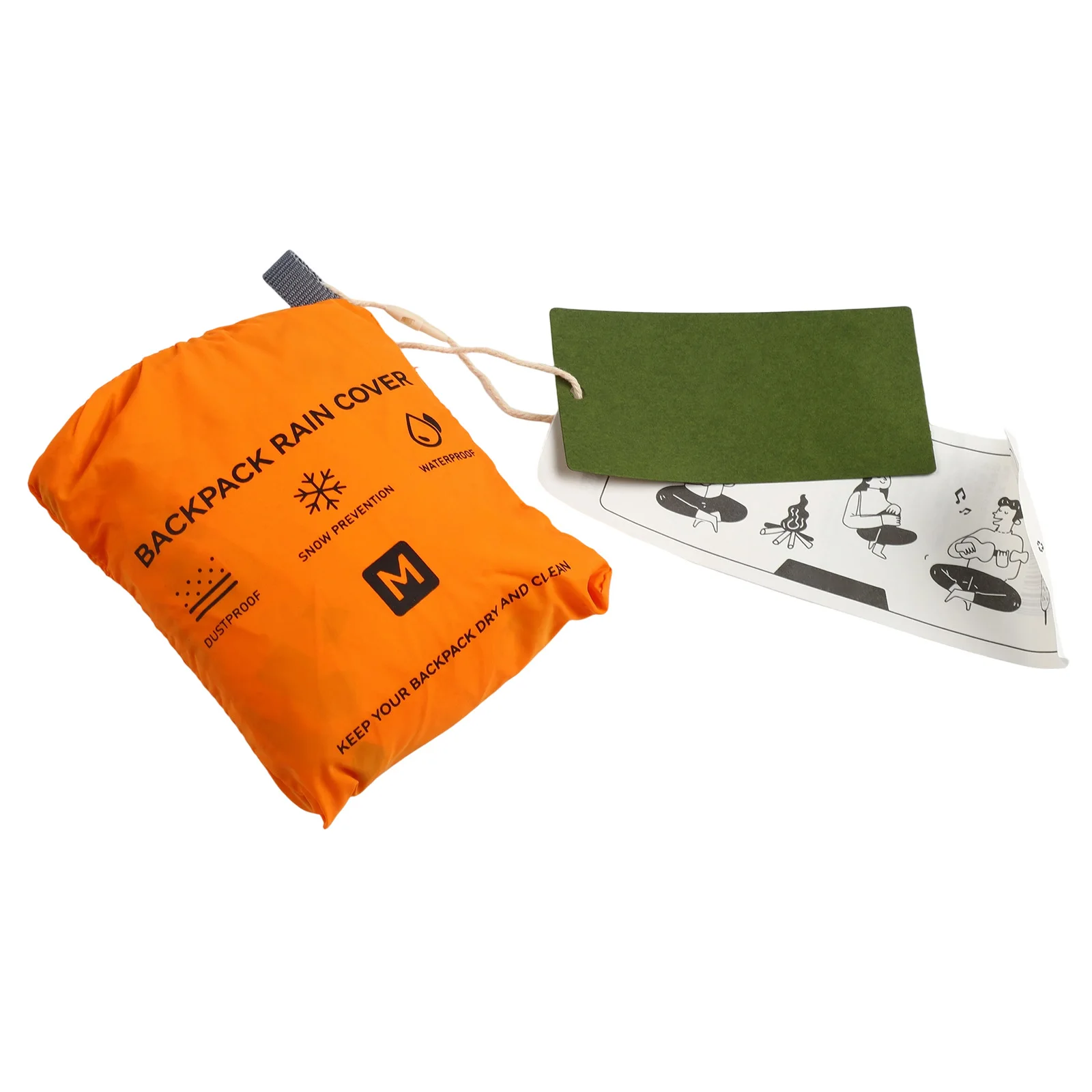 Dust Cover Backpack Rain Cover Scratch Resistance Small Travel Storage Wear Resistance Elastic Bag Edge Camping Activities