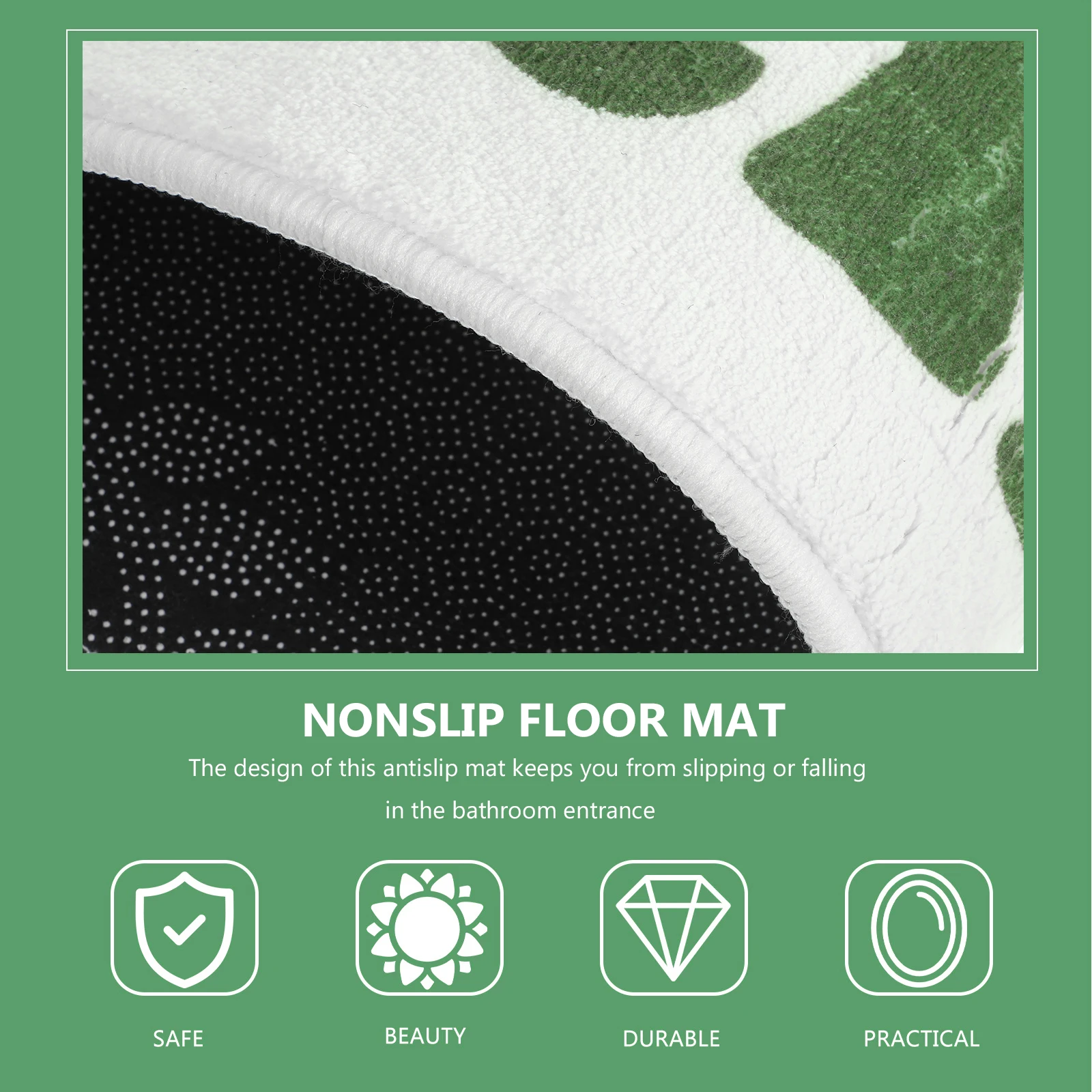

Alphabet Bathroom Mat 40x60cm Green Heart Nonslip Water Absorption Carpet Soft Anti Slip Shower Floor Rug Bedroom Aesthetic Home