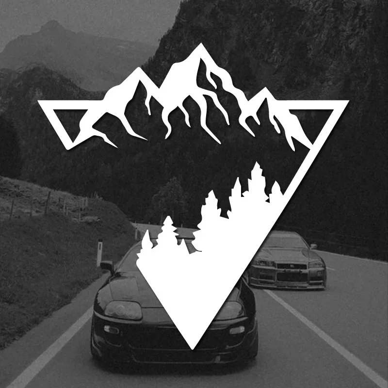 Mountain and forest stickers, modern stickers, high-quality cars, trucks, motorcycles, and laptops