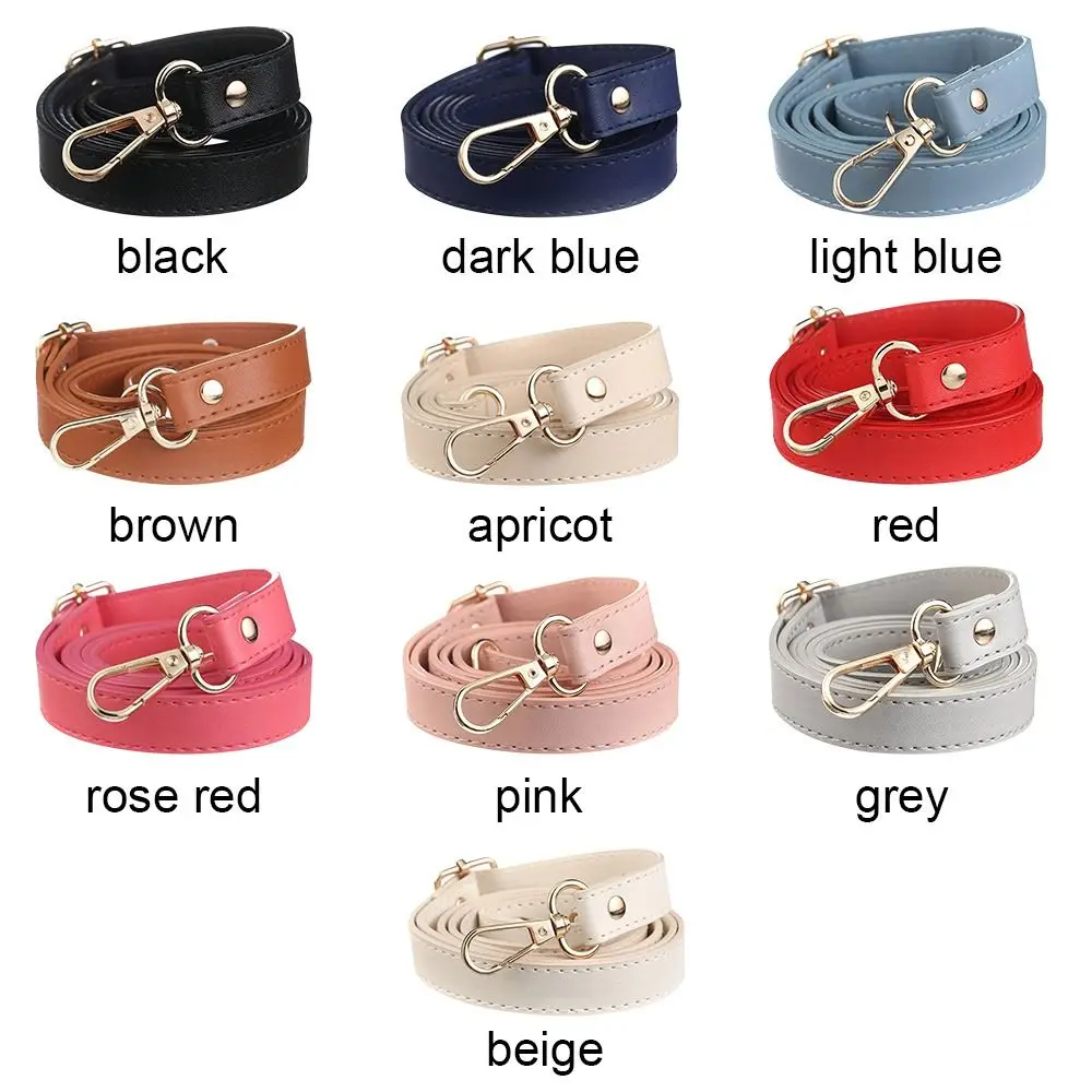 130cm Adjustable Colors Shoulder Strap Buckle Bag Accessories Crossbody Bag Strap Handbag Handle Leather Replacement Bag Belt