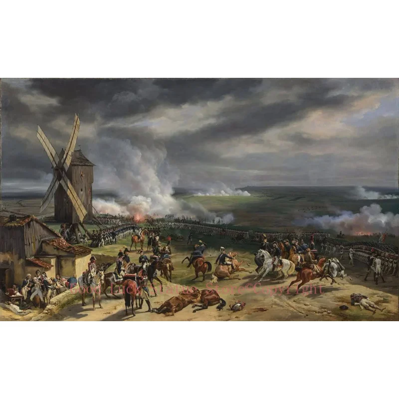 wholesale oil painting # The Battle of Valmy French Revolutionary Wars print oil painting on canvas -Free shipping cost--good