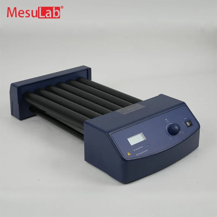 MesuLab LCD display rocking and rolling 6 rollers electric medical rotary laboratory micro tube blood sample roller mixer price