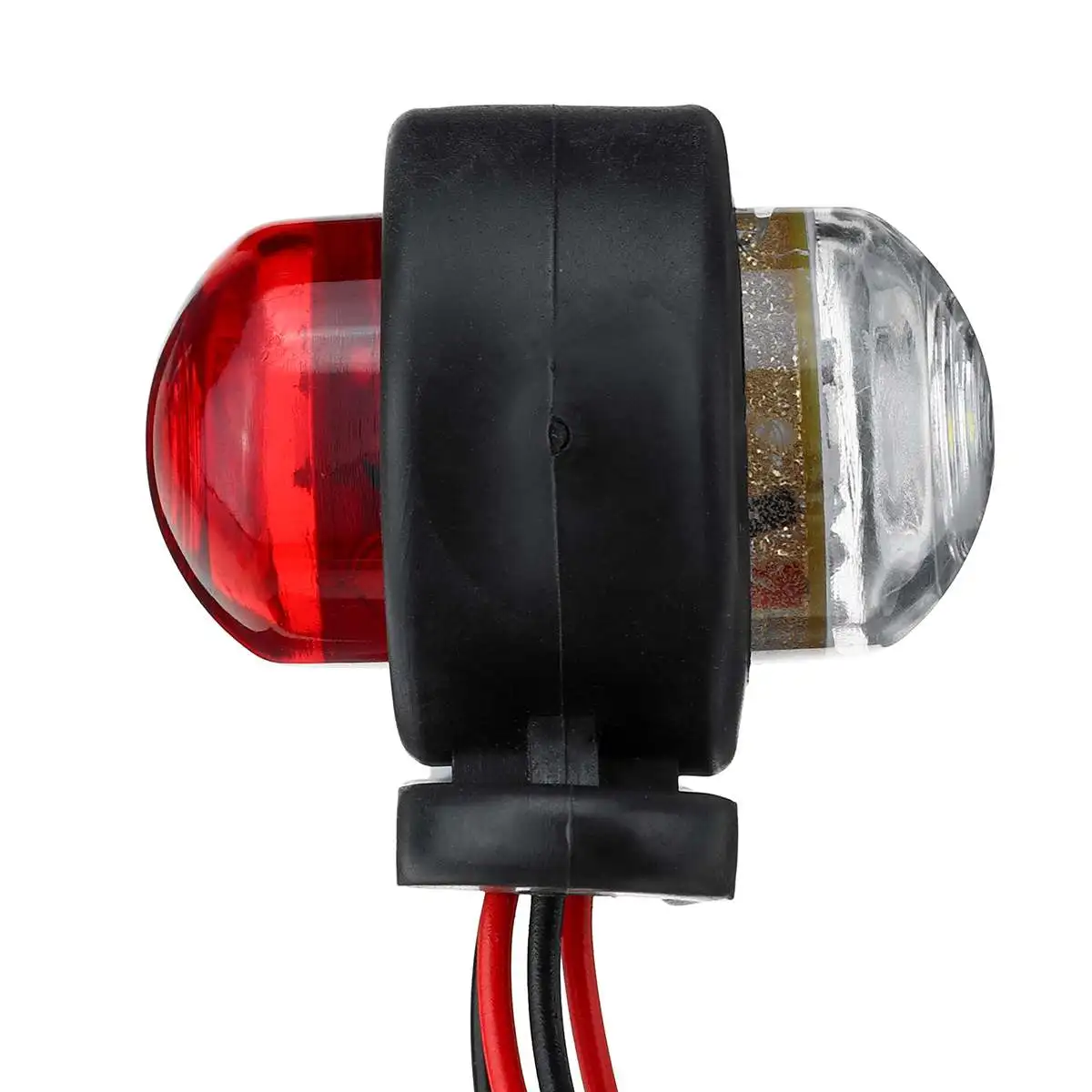 1pcs Mini Car Side Marker Lights Outline Lamps Waterproof Red White Universal Truck Trailer Caravan Lorry Van 12V 24V