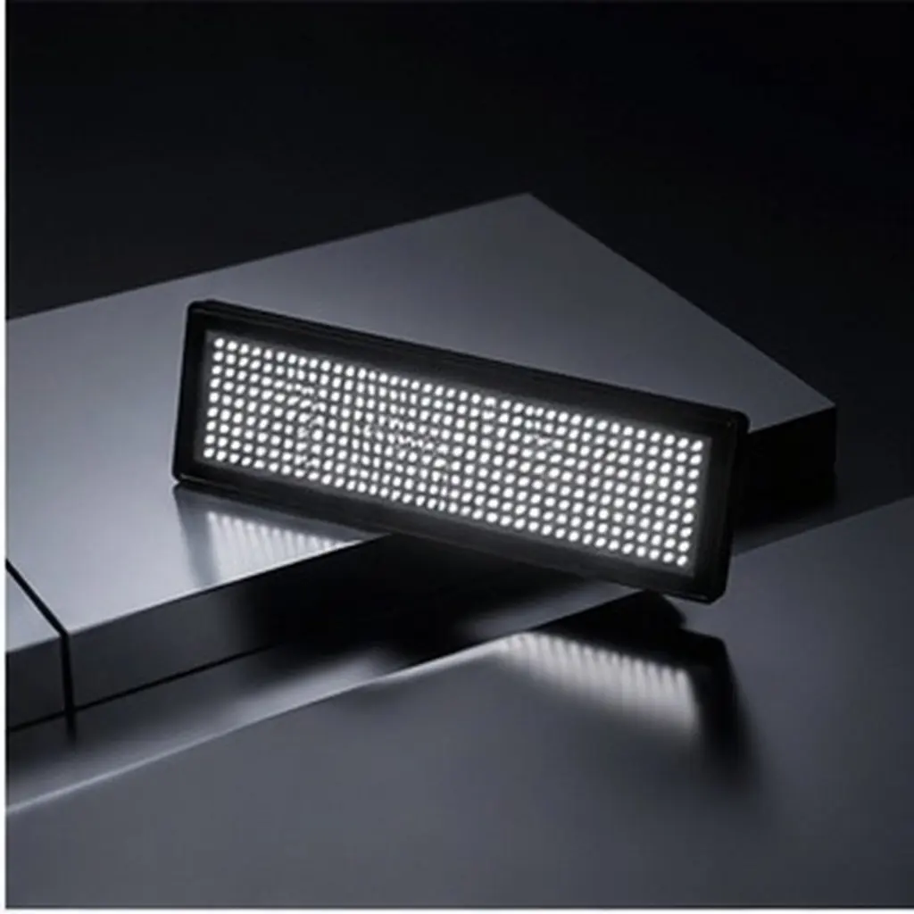 LED Digital Display Badge Programmable Name Tag 8 LED Digital Display Badge Programmable Name Tag