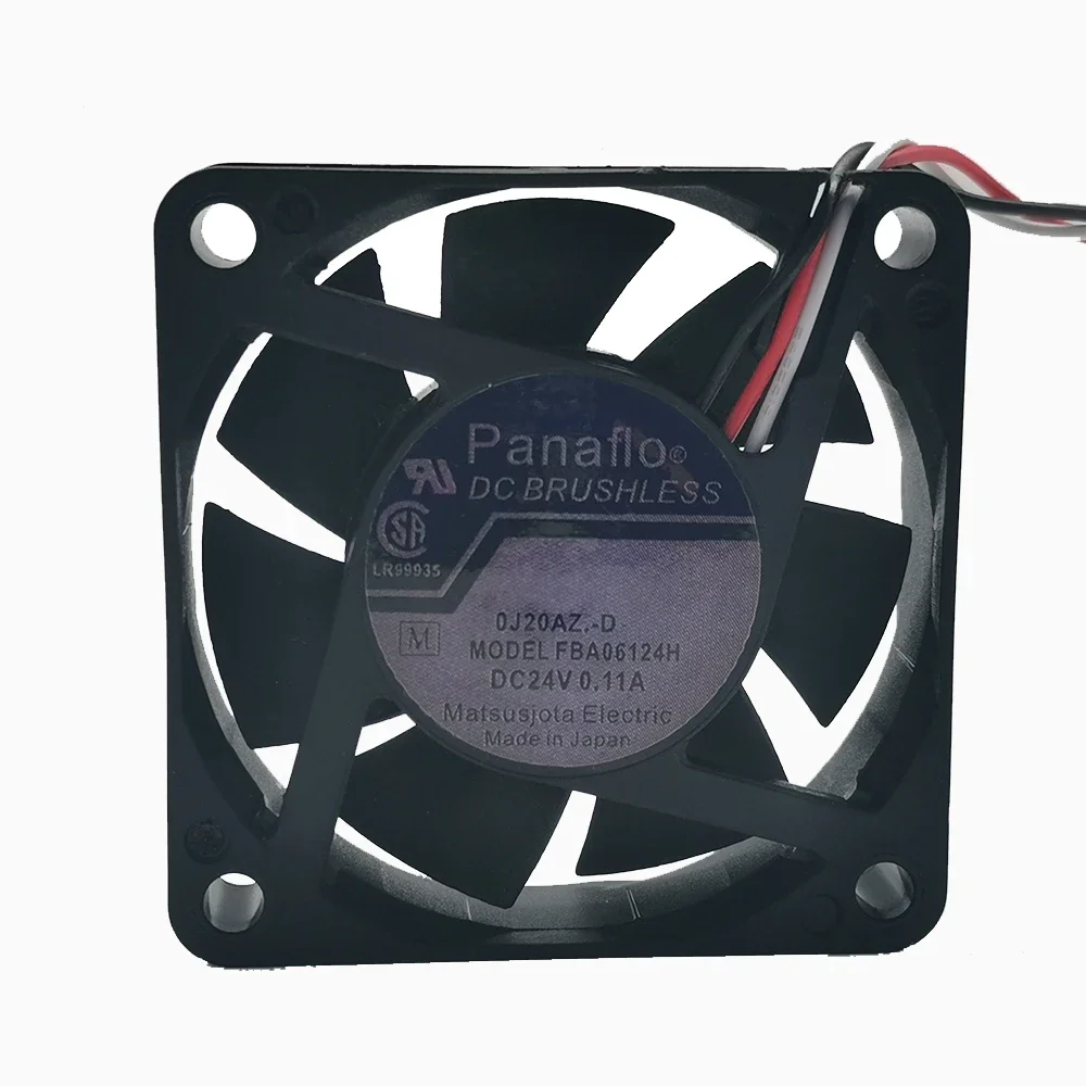 Original Panasonic FBA06124H DC24V 0.11A 6015 6cm 60*60*15MM 3-wire inverter cooling fan