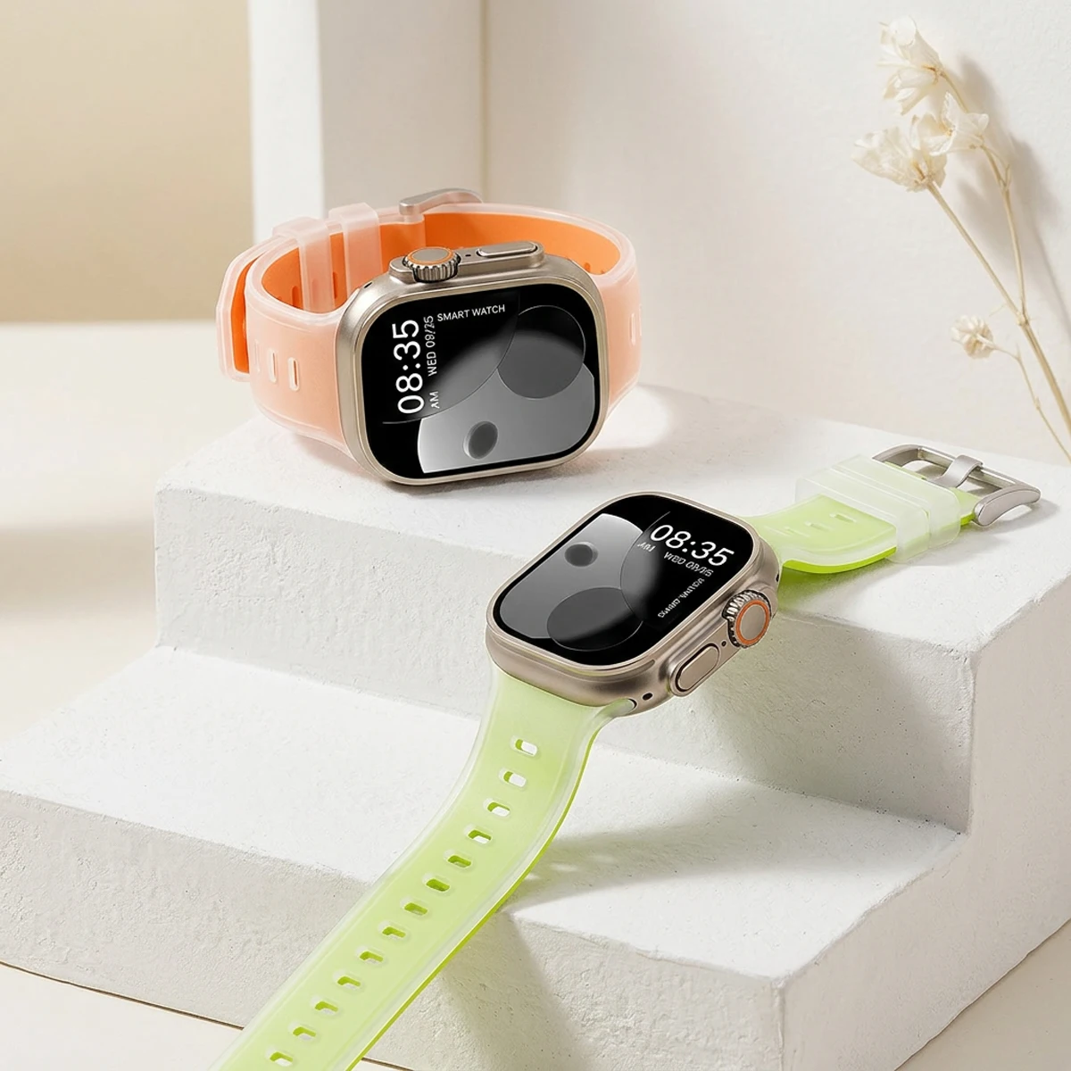 Durchscheinendes Silikonarmband für Apple Watch Ultra 3/2 49mm 46 45 44 42mm Sportarmband für iWatch S11 10 9 8 7 SE3 Ersatzarmband – Detail 7