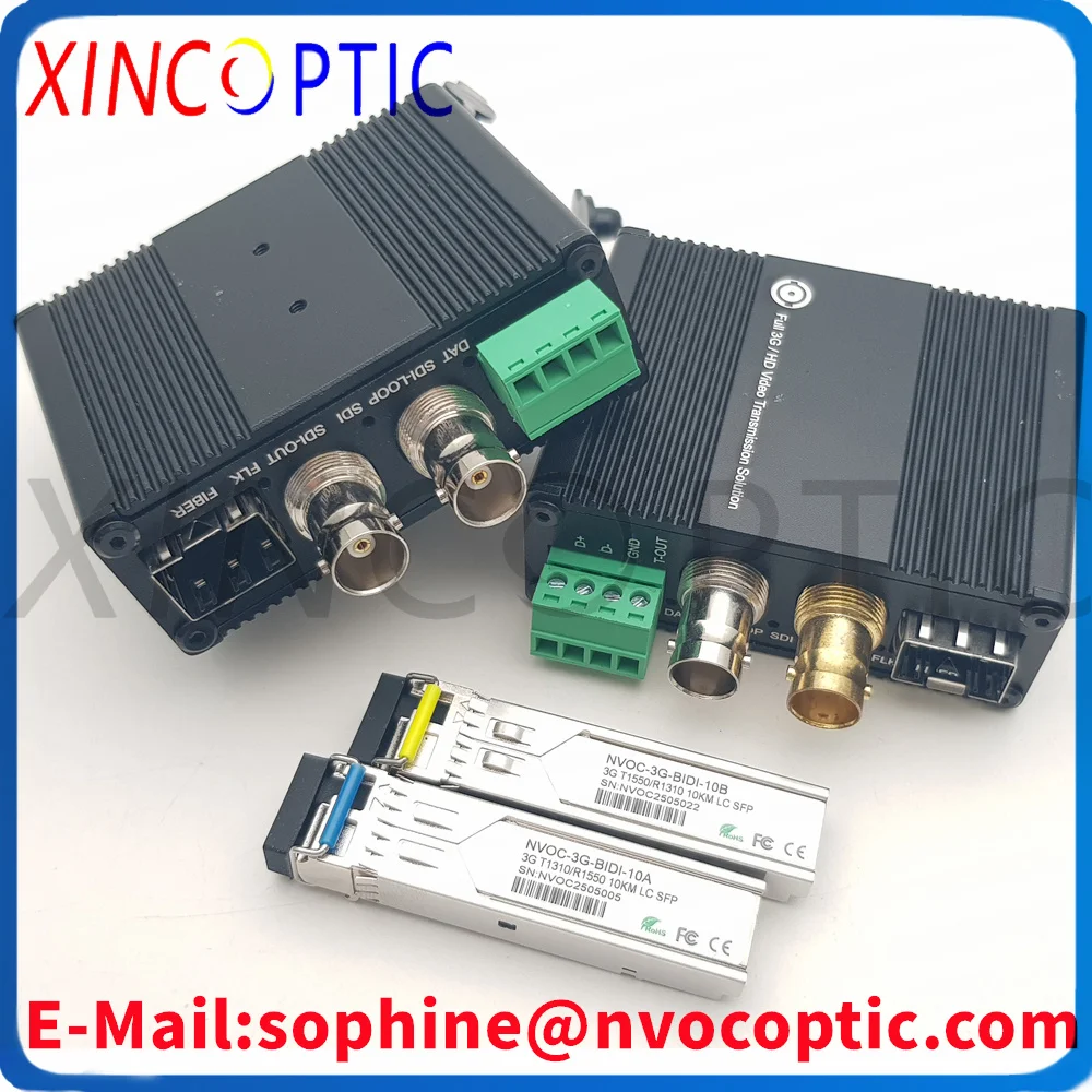 T/R3GSDI موسع الألياف 1080P @ 60HZ 3G-SDI أكثر من محول الألياف مستوى البث وضع واحد الألياف 20 كجم LC وحدة موصل #2