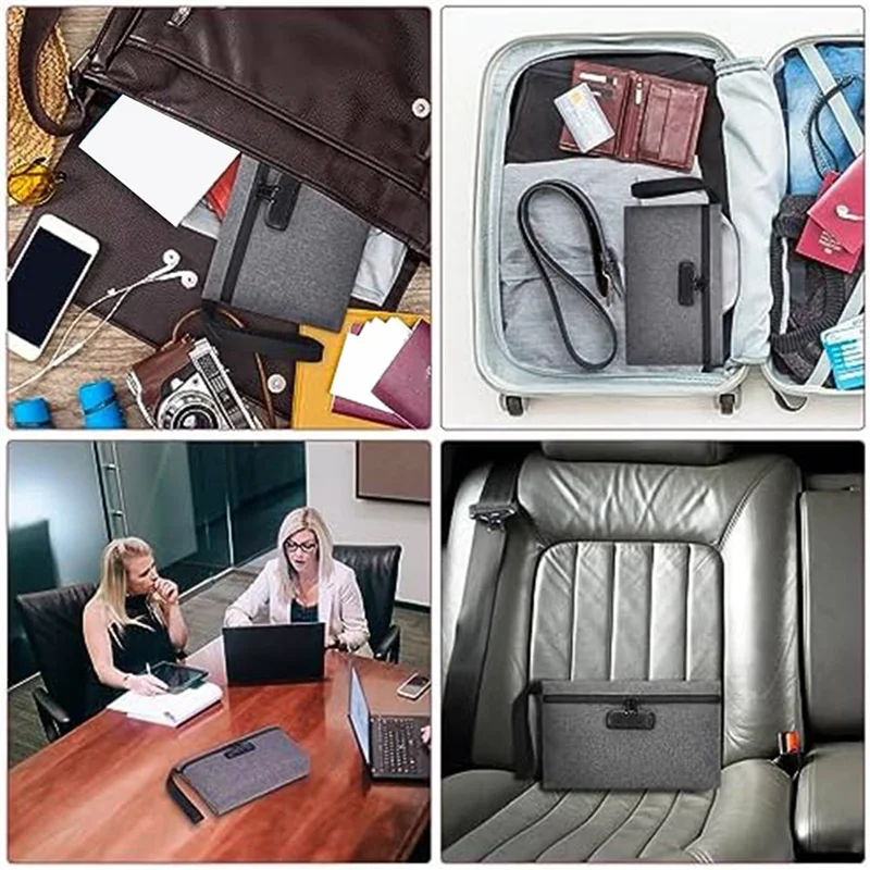 

B03B-4X Сумка для денег с замком, запираемая сумка для денег, водонепроницаемая банковская сумка с застежкой-молнией и замком для наличных, сотовый телефон A