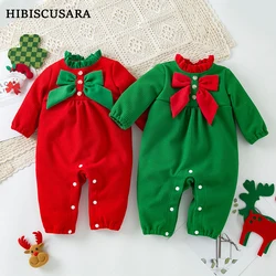 New Arrival Christmas Baby Romper Outfit Red Green Boys Girls Jumpsuit Xmas New Year Clothing Festival Wear