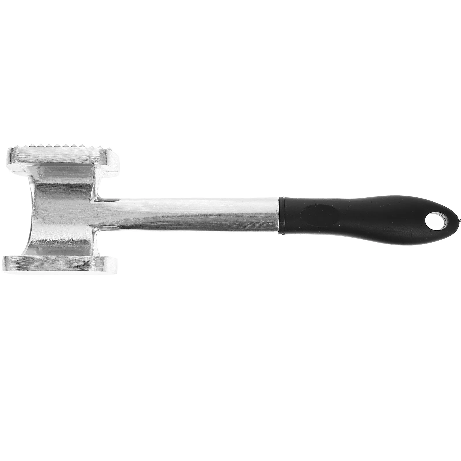 

1Pcs Meat Mallet with Rubber Grip Double-Sided Design for Home Kitchen and Restaurant Use Meat Pounder Mallet Silver
