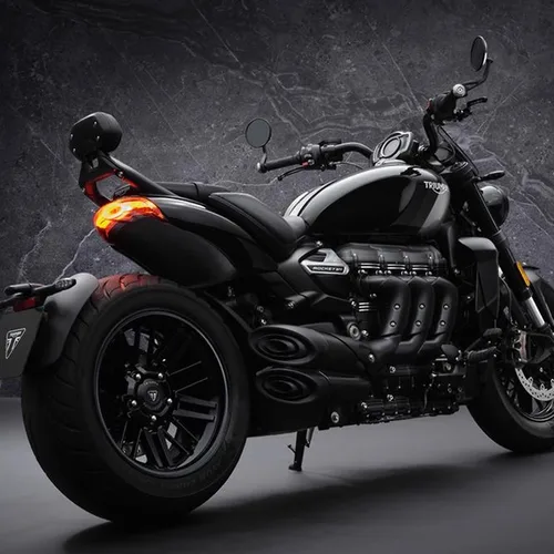 Imagen 2 del producto Espejo retrovisor para manillar de motocicleta, para Rocket 3 Street Triple S 765 765RS 765R Trident 660 Speed Triple 1200RS 1200RR