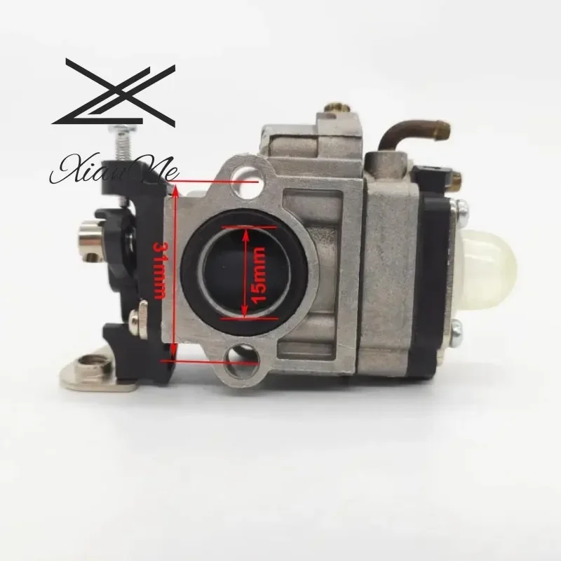 15mm Carburetor Fit For Brush Cutter  Chainsaw CG430 CG520 1E40F Engine 43cc 47cc 52cc Grass Trimmer Weed Eater