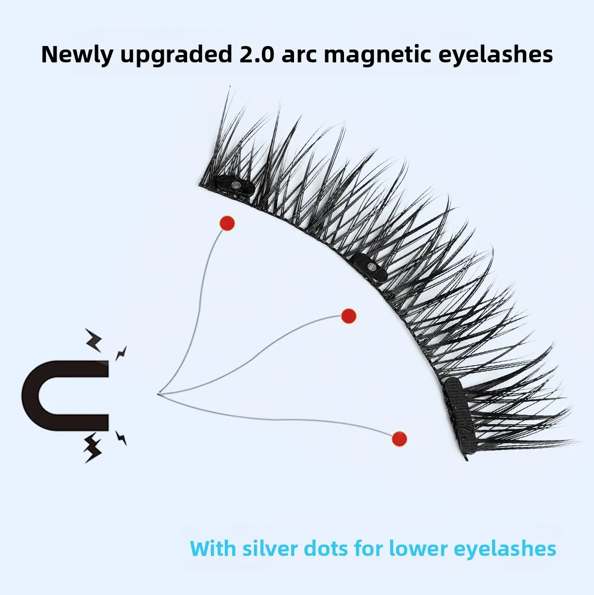 مجموعة أدوات تجعيد الرموش الصناعية المغناطيسية على الطراز الأوروبي والأمريكي، مجموعة أدوات تجعيد الرموش المغناطيسية، مجموعة رموش صناعية #2