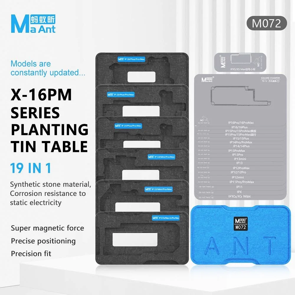 ManAnt Intermediate Tin Planting Station X-16PM 19 in 1 Mobile Phone Repair Motherboard Repair Tin Planting Tool