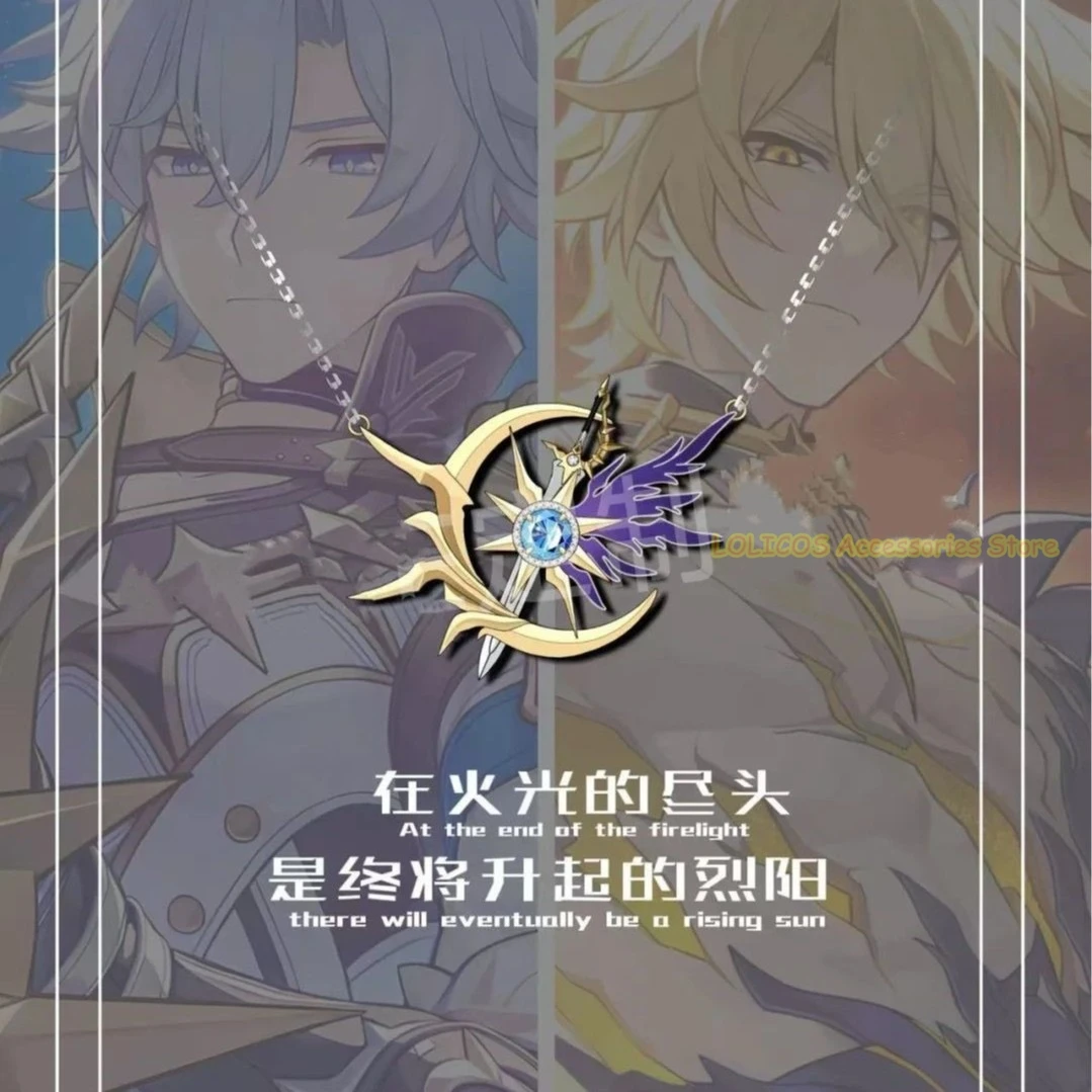 لعبة هونكاي: نجمة السكك الحديدية Phainon قلادة قلادة الدعامة الكرتون الترقوة القلائد تميمة قلادة تزين هدية عيد ميلاد