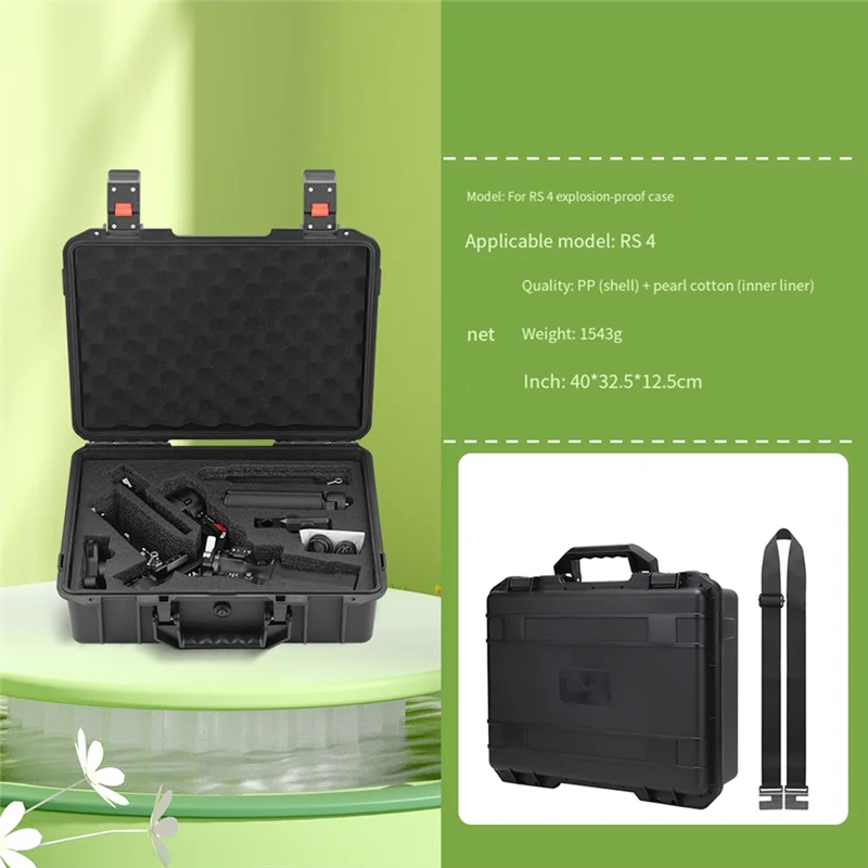 

T24C 1 шт. взрывозащищенный чехол для дрона портативный черный для DJI RS 4 PRO чемодан герметичная водонепроницаемая коробка аксессуары для дронов