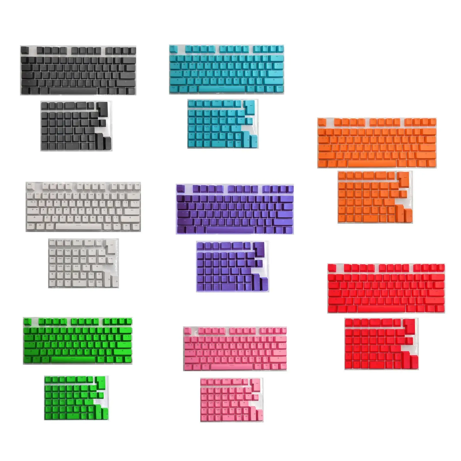 PBT Suit 61 64 68 71 82 84 Layout Keyboard Professional Accessories Durable Mini Mechanical Keyboard DIY Custom Keys Set