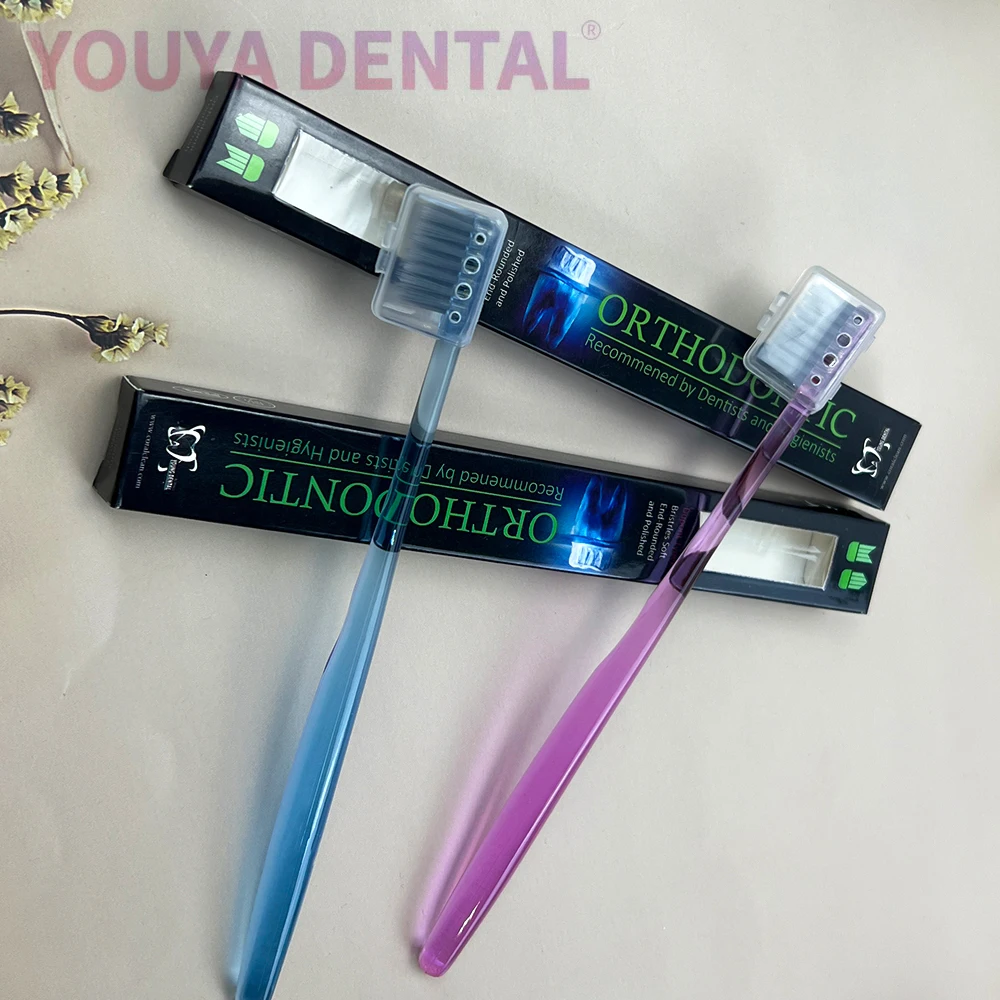 Dental Orthodontic Adult Toothbrush Individually Packaged Travel Soft Bristle Toothbrush Oral Hygiene Cleaning Teeth Whitening