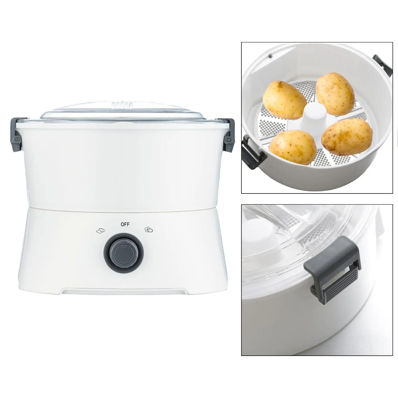 Electric Potato Peeling Machine, Automatic Potato Peelers, Household for Restaurant, Picnic, Kitchen