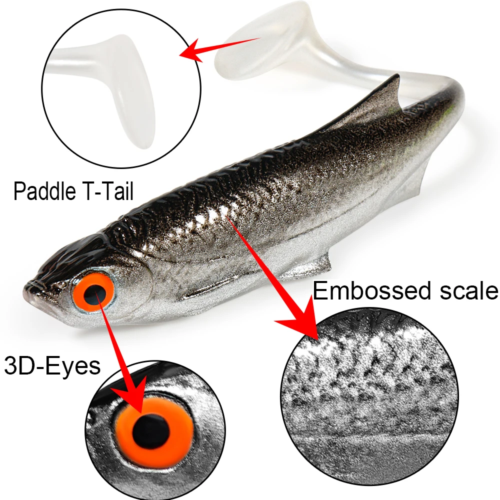 เหยื่อปลอม Spinpoler Shad Soft - Marine Salt Mix บทวิจารณ์และราคา