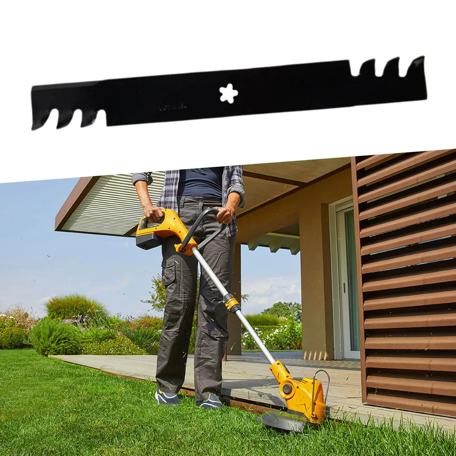 

Mower Edger Head Sturdy Steel Blades Utility Replacement for 138971x431 532138971 Lawnmower Repair