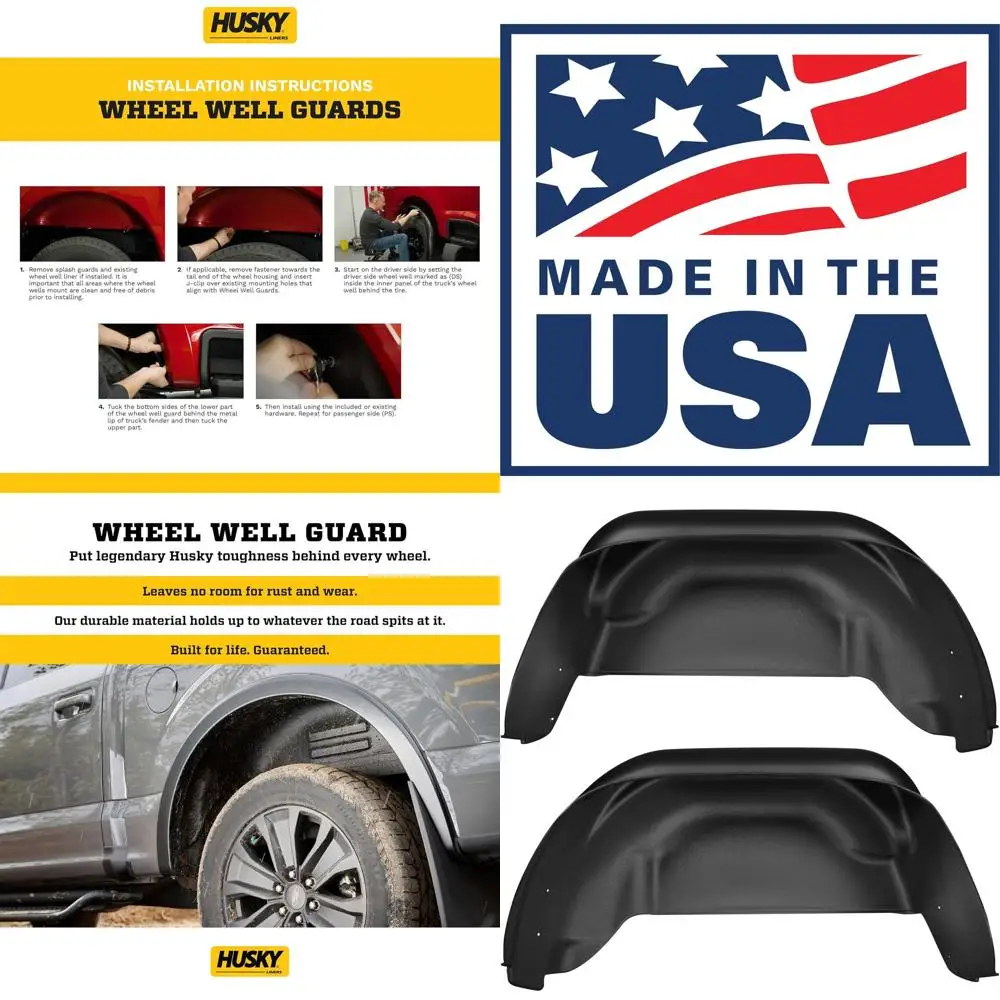 

Задние ограждения колесных колодец | Подходит для Chevrolet Silverado 1500–2026 гг. (в комплект ZR2, LT и Custom Trail Boss) | Задняя часть, 2 шт. Черный - 790