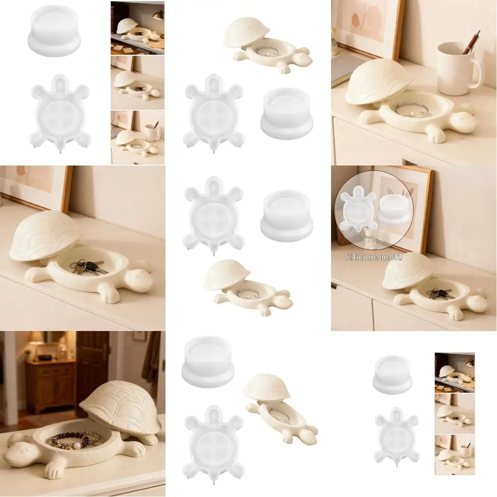  Turtles Designs Silicone Craft Mould For Making Decorative Storage Containers