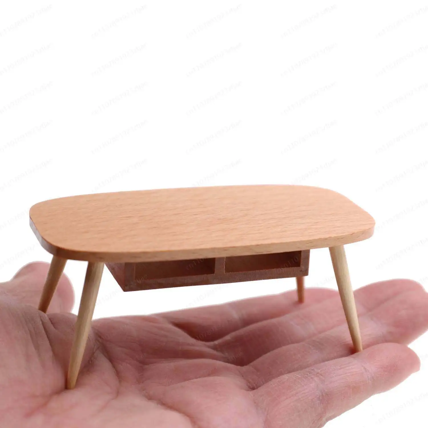 1:12 Miniature Table for Dollhouse - OB11 Scale Coffee Table, Photography & Model Prop view 4