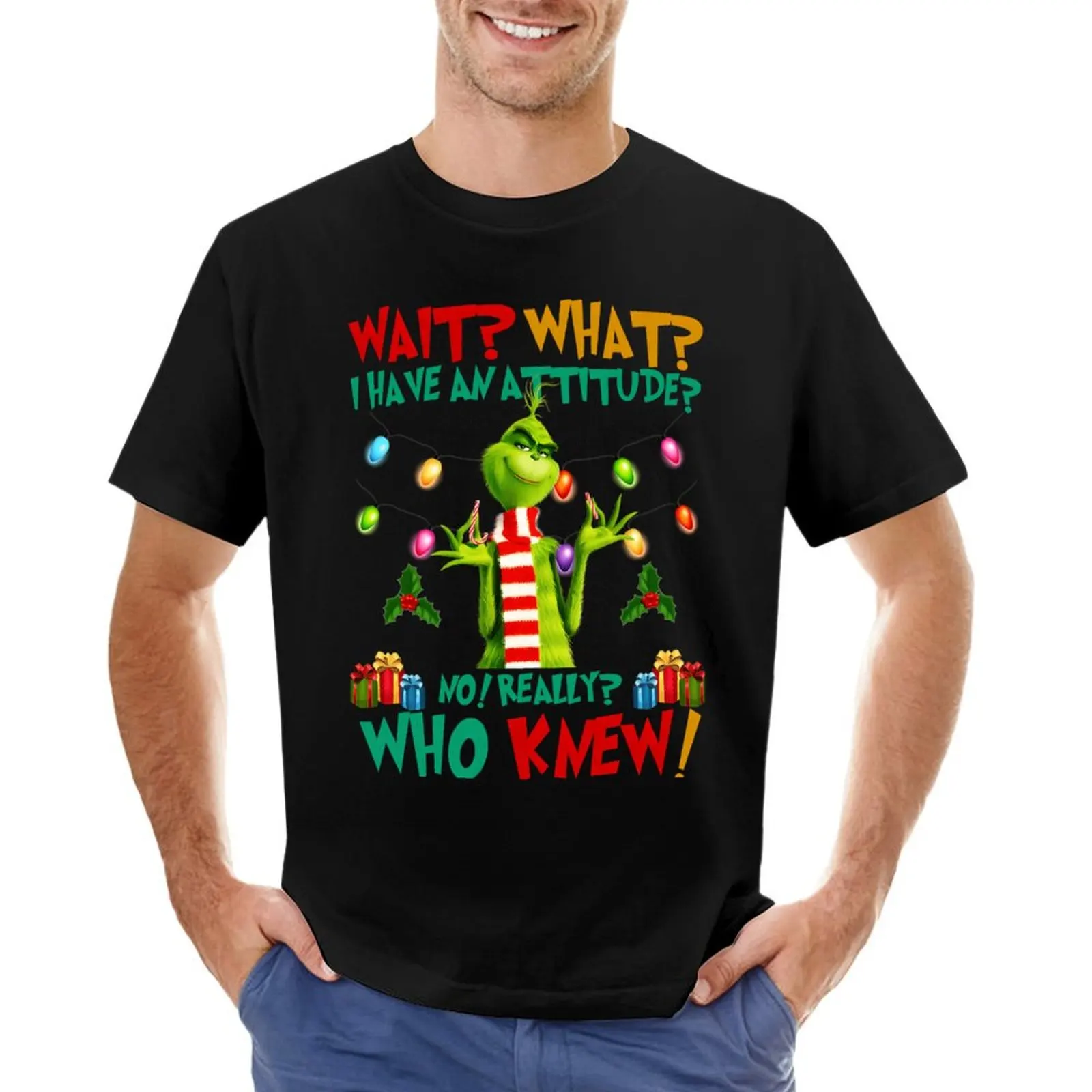 G wait what i have attitude T-shirt hippie clothes cute clothes blacks animal prinfor boys black t-shirts for men
