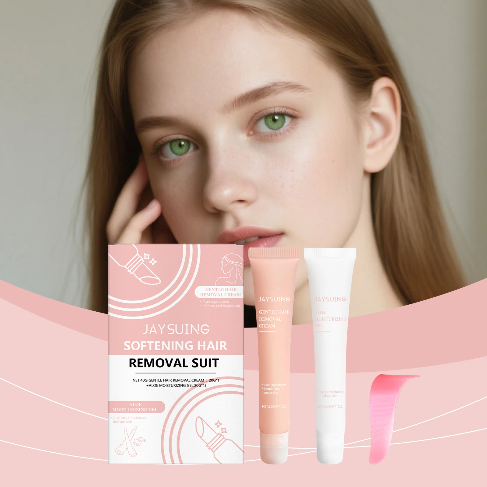 

Salicylic Acid Lip Hair Removal Set Reduce Hair Growth Fast Dissolve Not Damaging Hair Follicle Gentle Painless Depilatory Cream