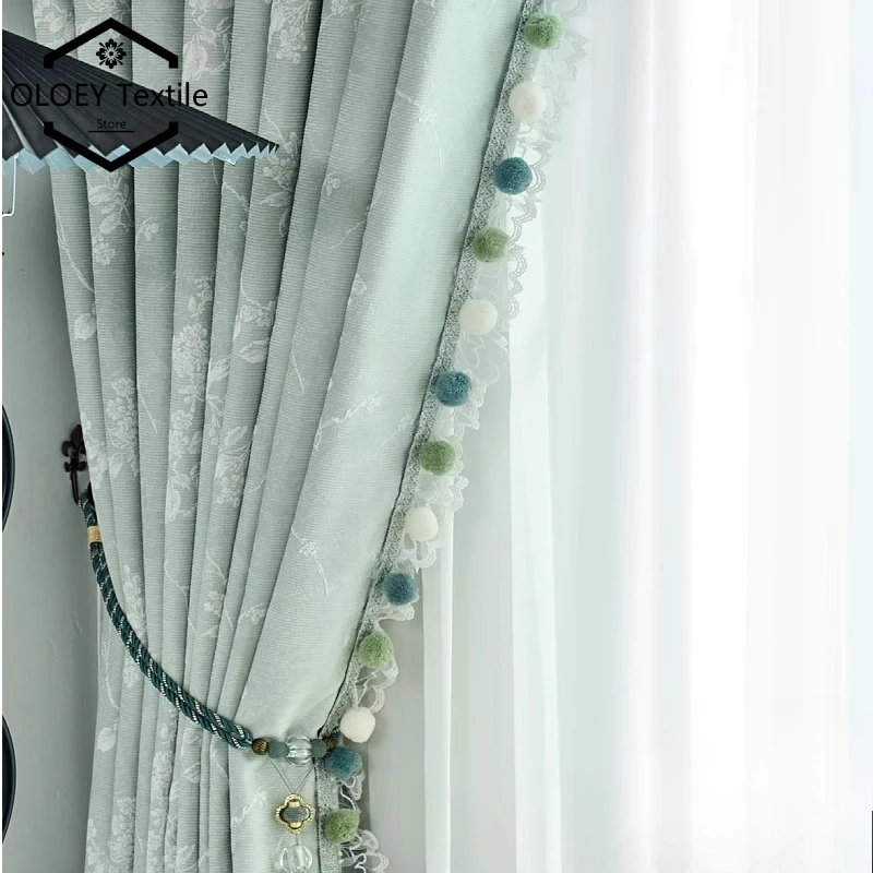 

Modern Luxury 3D Jacquard Blackout Curtains for Living Room Bedroom Simple New Chinese Style Custom Made High End Design